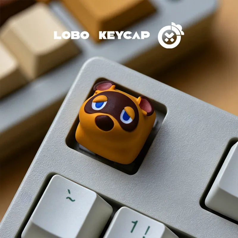 Tom Nook Isabelle Mechanical Keyboard Point Keycap 3D Printed Resin Custom Artisan Keycap PC Gaming Keyboard Anime Collect Gift
