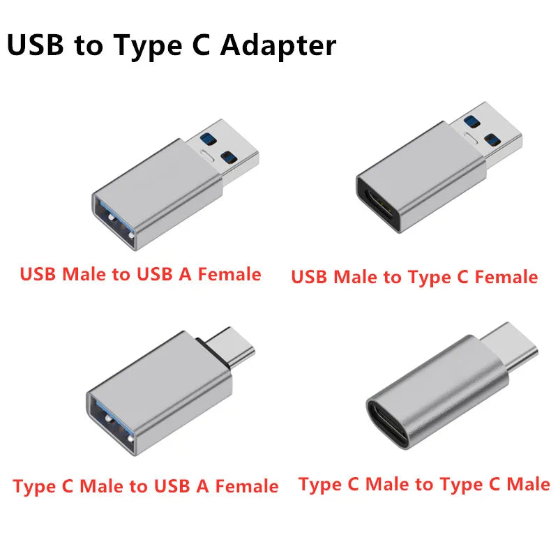 USB Data Blocker & USB C Data Blocker, USB-A to USB-A / USB-C to USB-C Data Blocker Adapter Only Charge, Protect data security