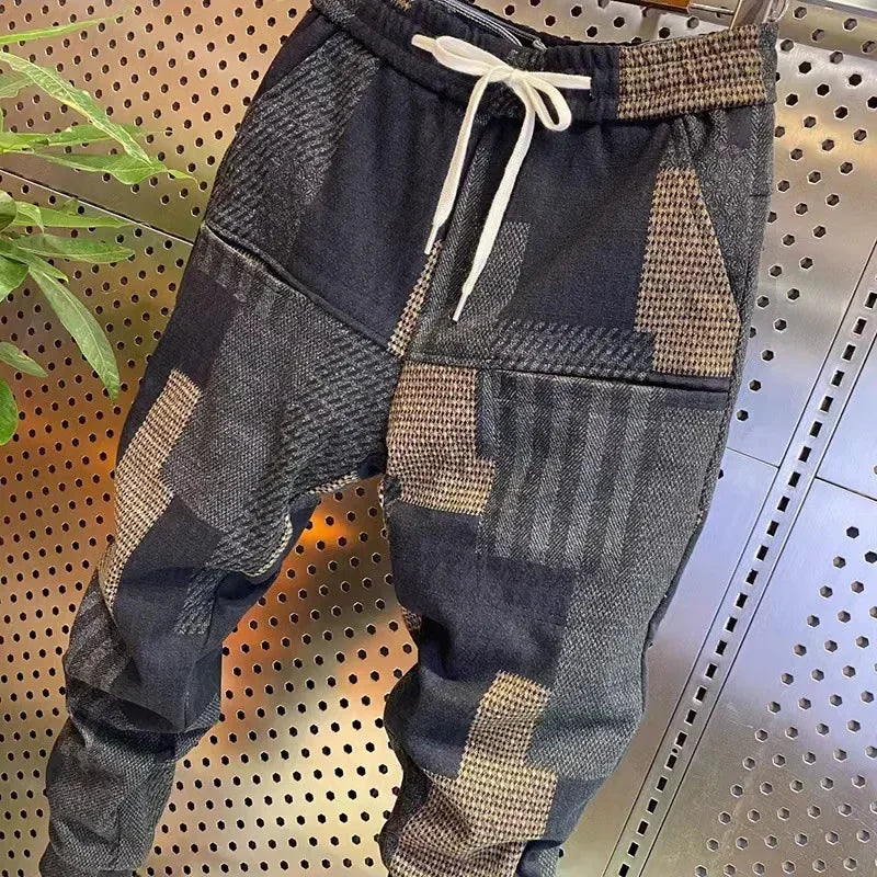 winter Summer 6Pocket Printed Baggy Long Pants Men Sportswear Hip Hop Oversize Streetwear Fashion Daily Jogging Sweatpants Male