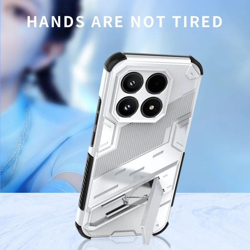 Punk bracket Phone Case For Xiaomi 17 Case Anti-fall For Xiaomi 17 5G China Protector чехол Back Cover For Xiaomi 17 5G China