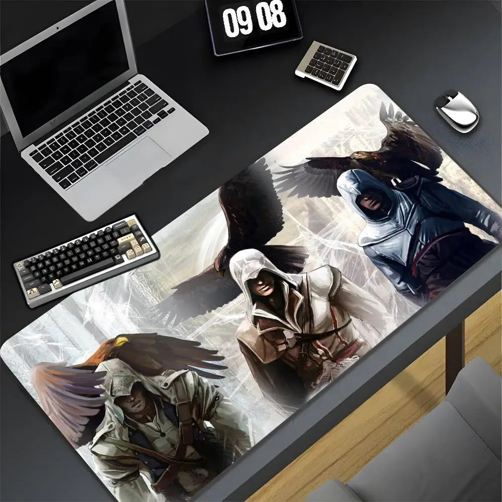 Assassin s Creed Mouse Pad Cartoon Lockedge Large Gaming Pad Computer Gamer Keyboard Mat Desk Mousepad PC Desk Pad