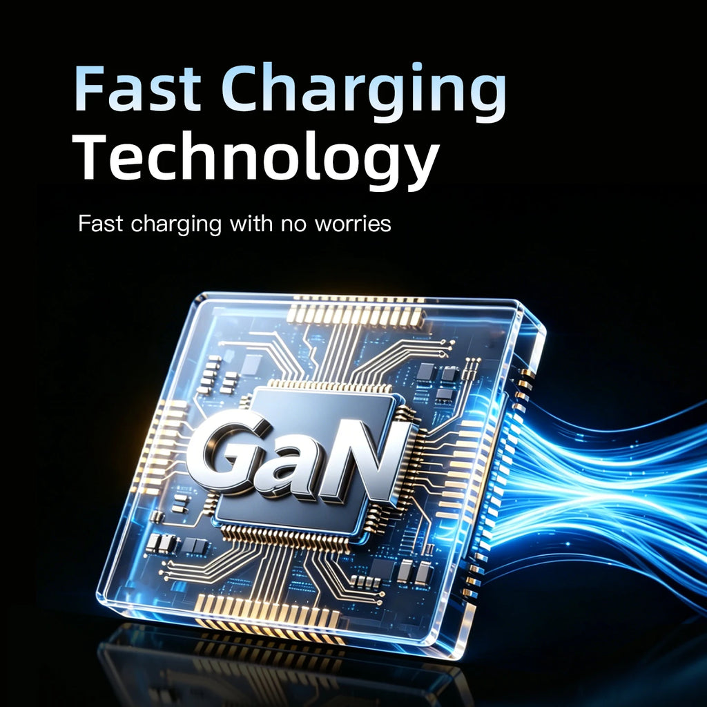 GaN Charger 10-IN-1 PD+QC Multi-port Charger USB Type C Digital Display Fast Charging Station For Phones And Tablet Fast Charger