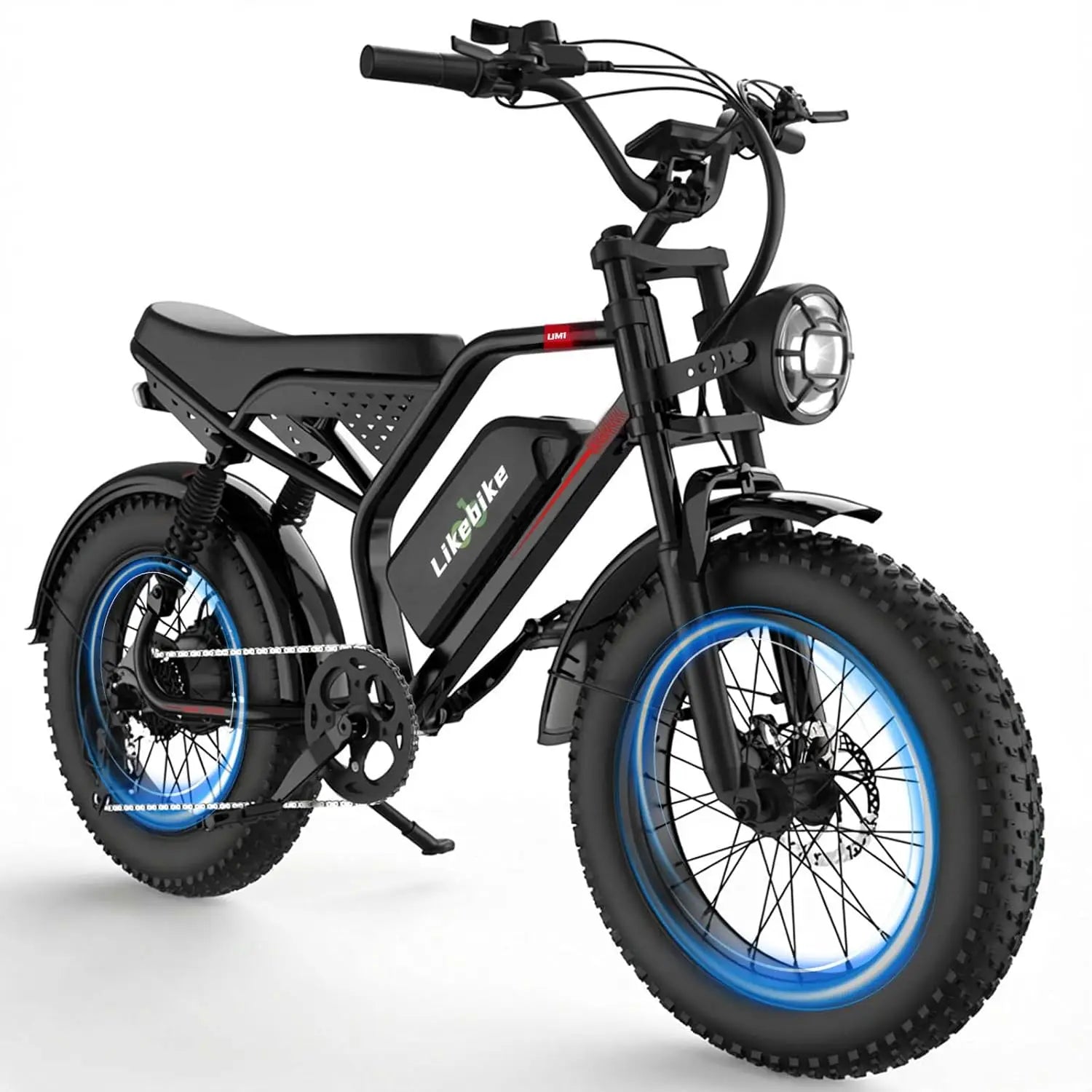 Electric Bike for Adults 1500W/2000W/3000W Peak,32/36/47MPH 20" Fat Tire Ebike, 48V 20AH/23AH/33Ah Removable Battery, Custom