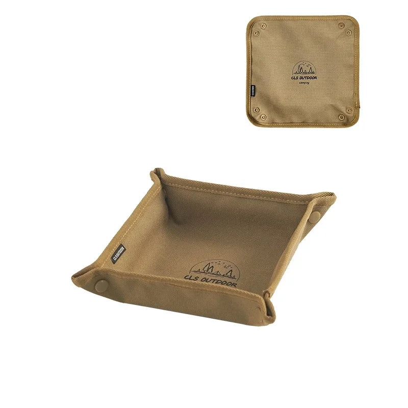 1pc Portable Camping Organizer Tray - Compact Home and Travel Storage Box for Clutter-Free Camping