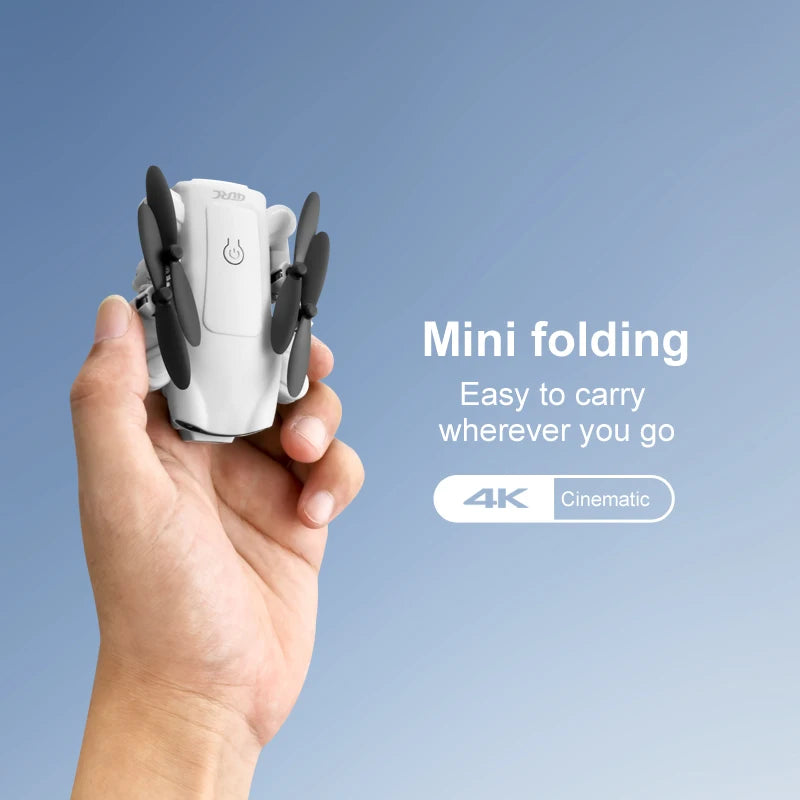 4DRC V9 Mini Drone with 4K 1080P HD Camera WiFi FPV RC Drones Air Pressure Altitude Hold Foldable Quadcopter Dron Gift Toys Gray